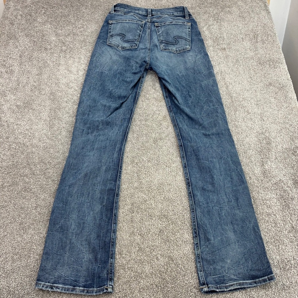 Silver Jeans Avery Slim Boot W28 L33 Blue Denim High Rise Bootcut Y2K Western